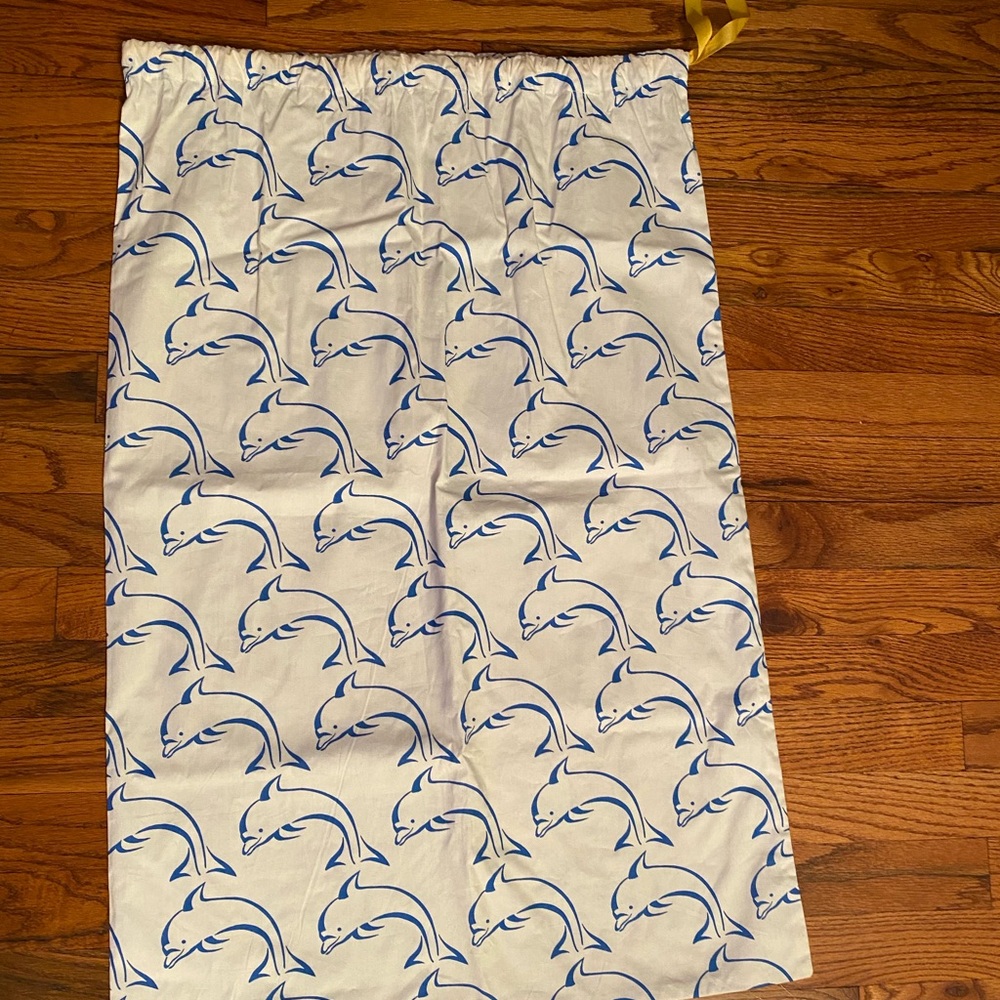 Tri-Delta Cotton Dolphin Laundry Bag NWT